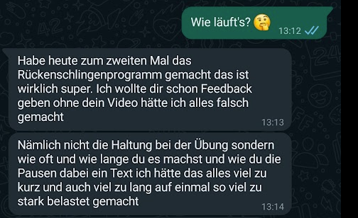 Feedback Birgit zum Sling Trainer 1